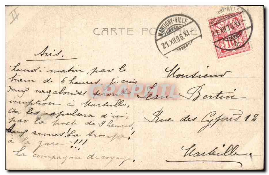 Zwei junge Mädchen, die nahe einem Baum Flöte spielen — Verlag 'L'ATELIER' n°4917 — Rückseite