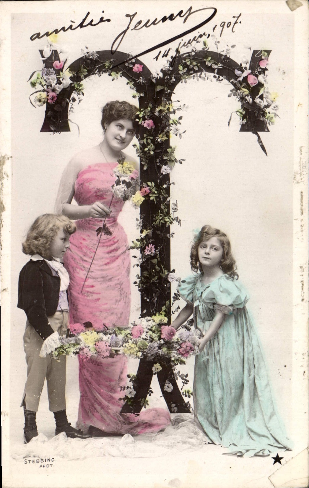 Famille Jenny — 14 juin 1907 — Stebbing Phot.