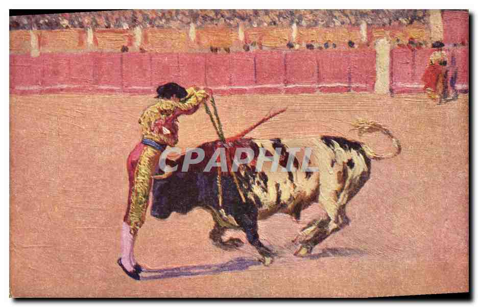 CPA Corrida Course de taureaux Bertuchi 