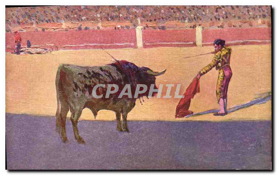 CPA Corrida Course de taureaux Bertuchi 