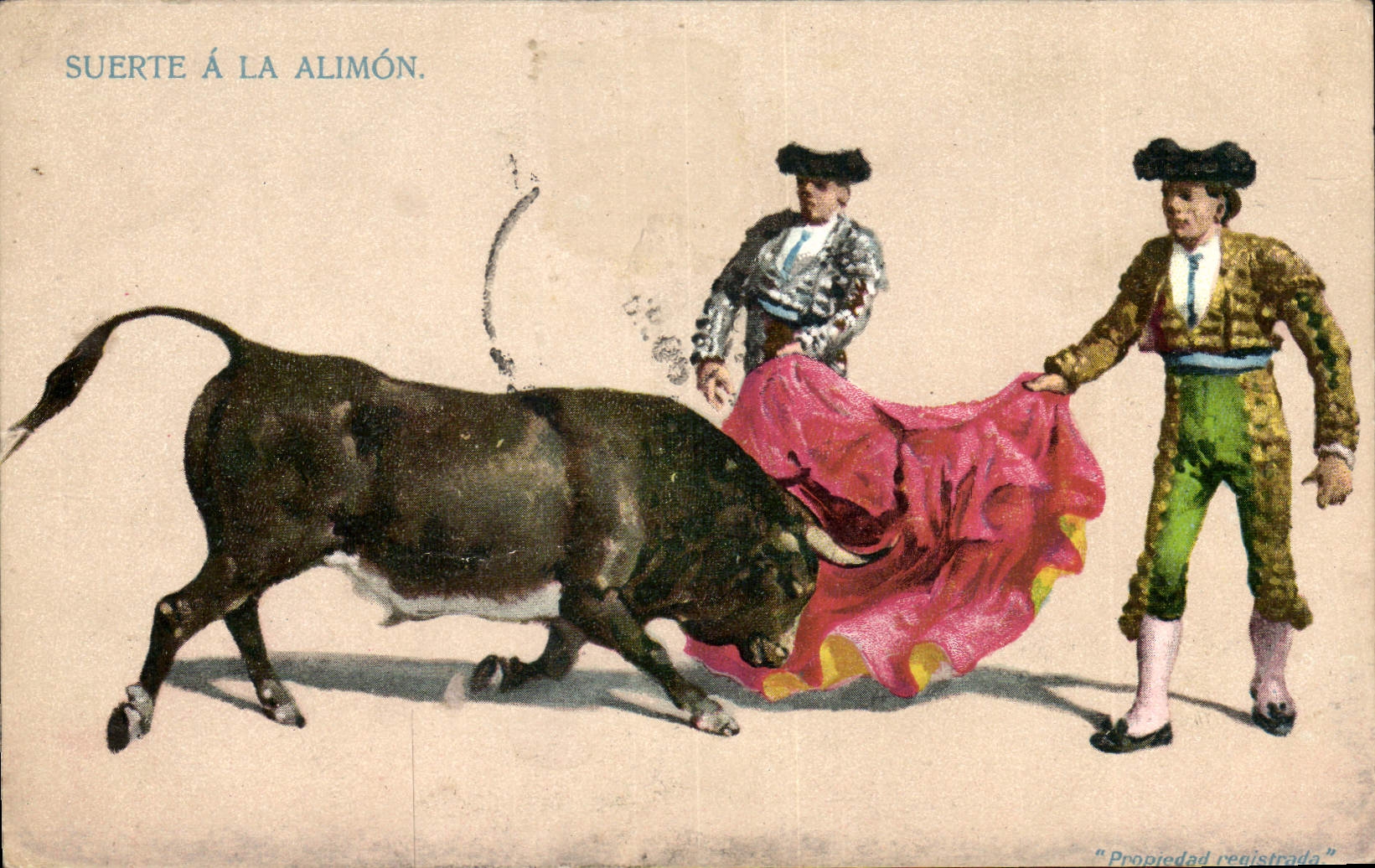 CPA Corrida Course de taureaux Suerte a la Alimon 