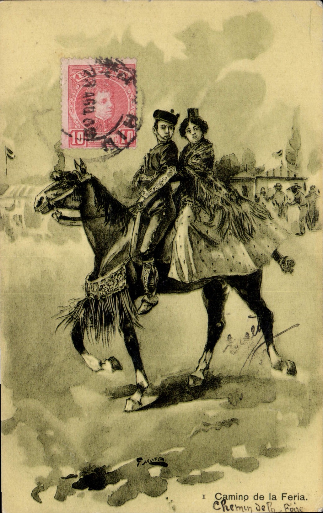 Camino de la Feria — Chemin de la Foire — Éditeur F. Mota, n° I
