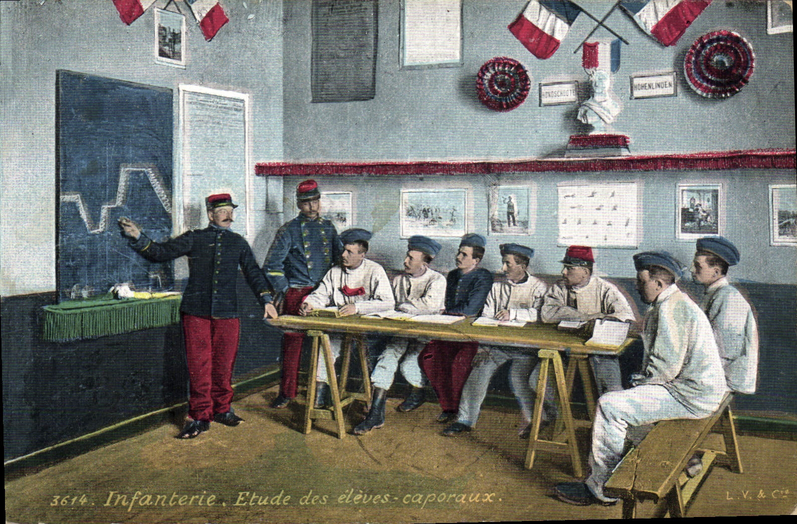 Infanterie — Étude des élèves-caporaux — L.V. & Cie n°3614