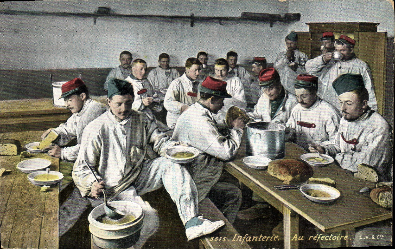 Infanterie — Au réfectoire — L.V.&C° n°3815