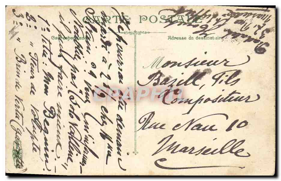 CPA Militaria Artillerie Tir au revolver — Rückseite