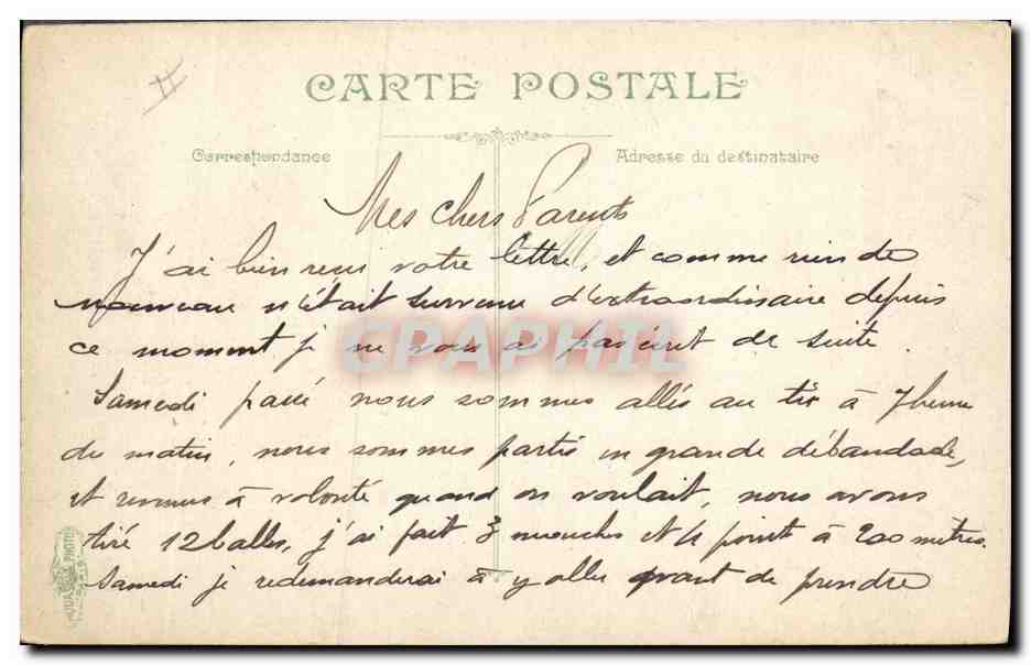 Atelier de couture militaire — 3746 Cavalerie — éditeur non visible — Reverso