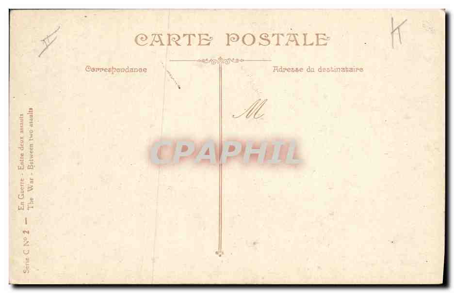 Soldats britanniques en campement — En guerre — Entre deux assauts — L.V. C°5 — Verso