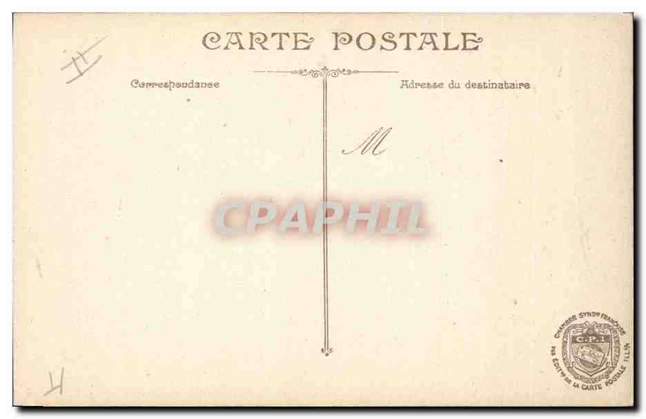 Général en uniforme — portrait — éditeur Sau — Verso
