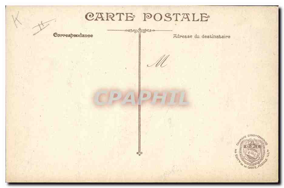 CPA Militaria General Joffre — Rückseite