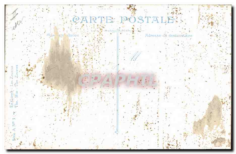 CPA Militaria Les zouzous — Rückseite