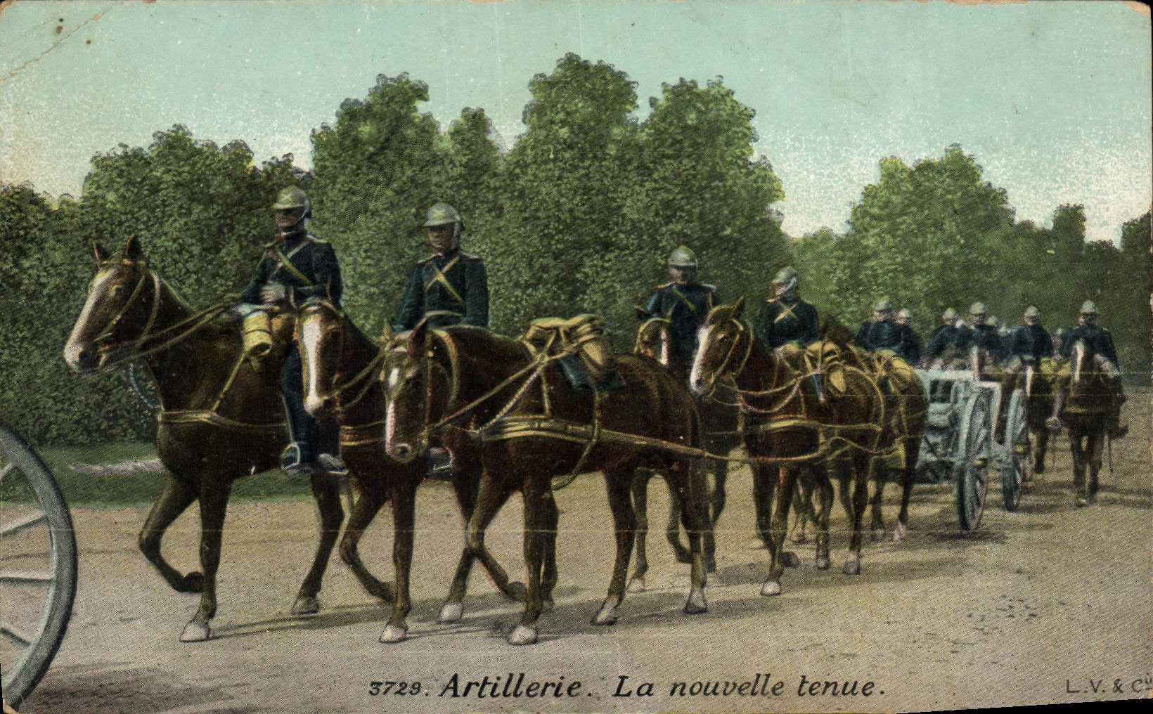 Artillerie. La nouvelle tenue. — 3729 — L.V.&Cie