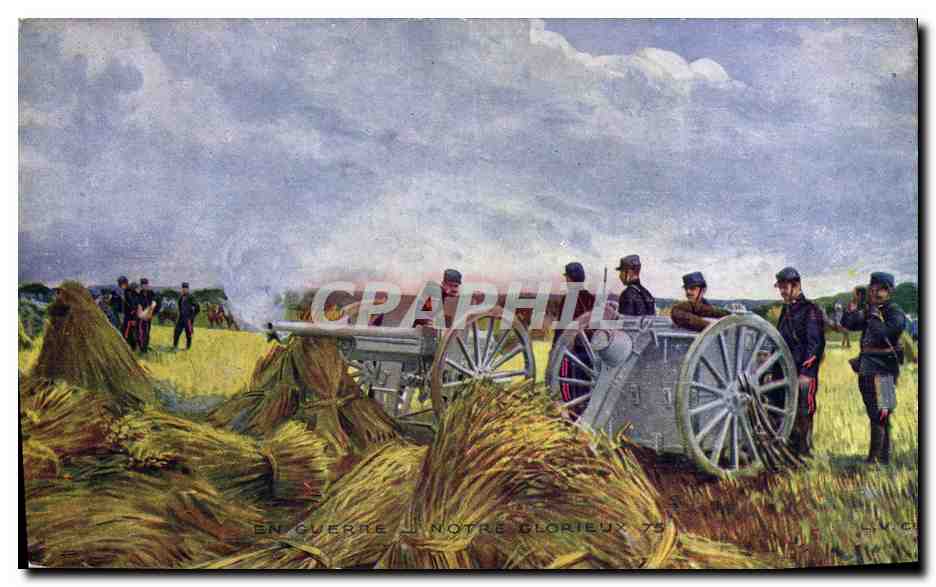 Canon en action — Guerre de 1870 — Éditeur V. Co