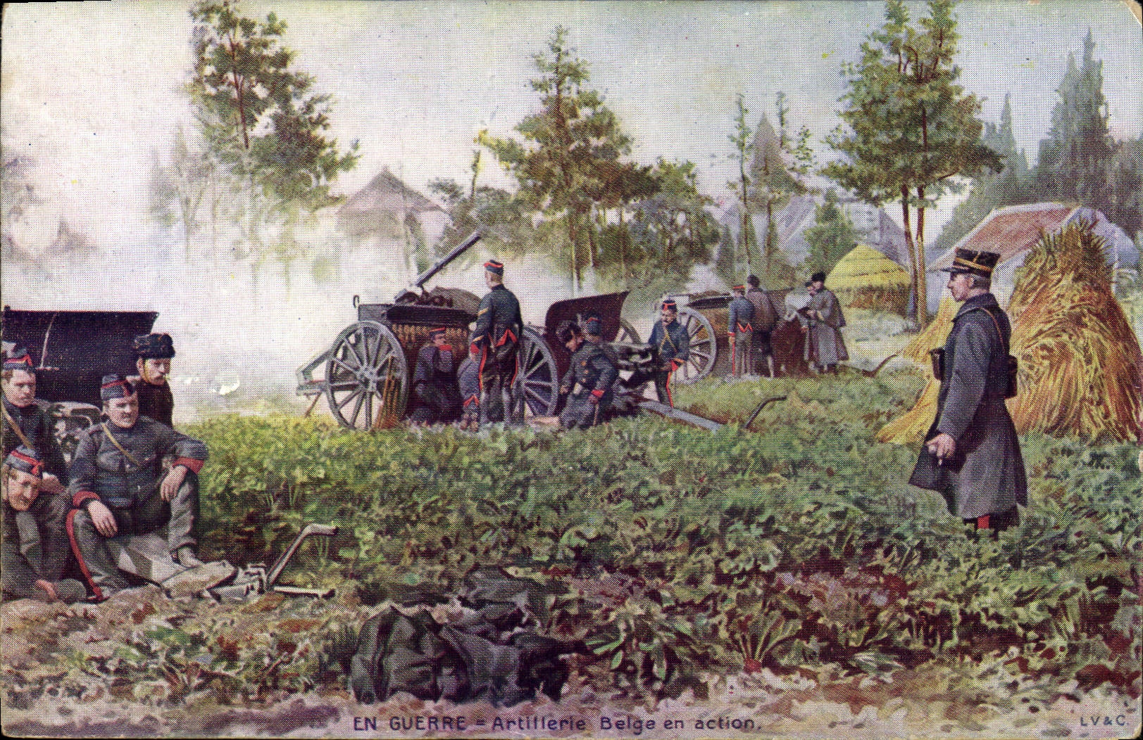 Artillerie Belge en action — LV&C — Série B N°4