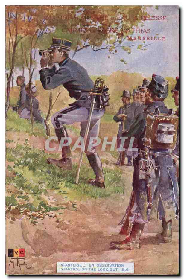 Infanterie en observation — L.V.C. — Frère Mathias, Marseille