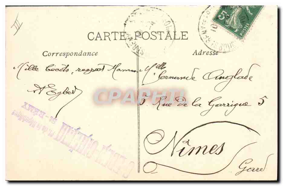 St RÉMY de PROVENCE — Antiquités Romaines — éditeur anonyme, n° 141 — Verso