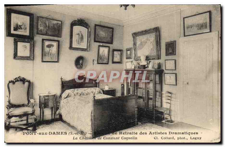 PONT-aux-DAMES (S.-et-M.) — Chambre de Constant Coquelin — Cl. Collard, phot., Lagny