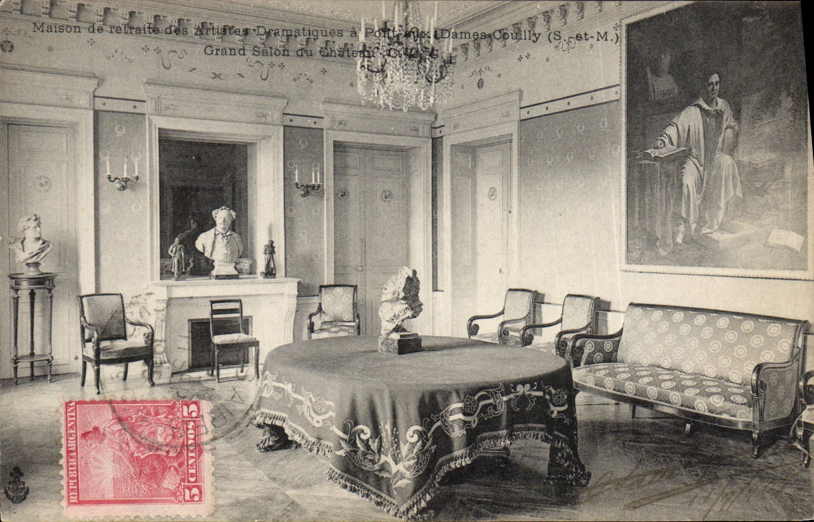 Maison de retraite des Artistes Dramatiques — Grand Salon du Château à Port-Royal-Dames-Couilly (S.-et-M.)