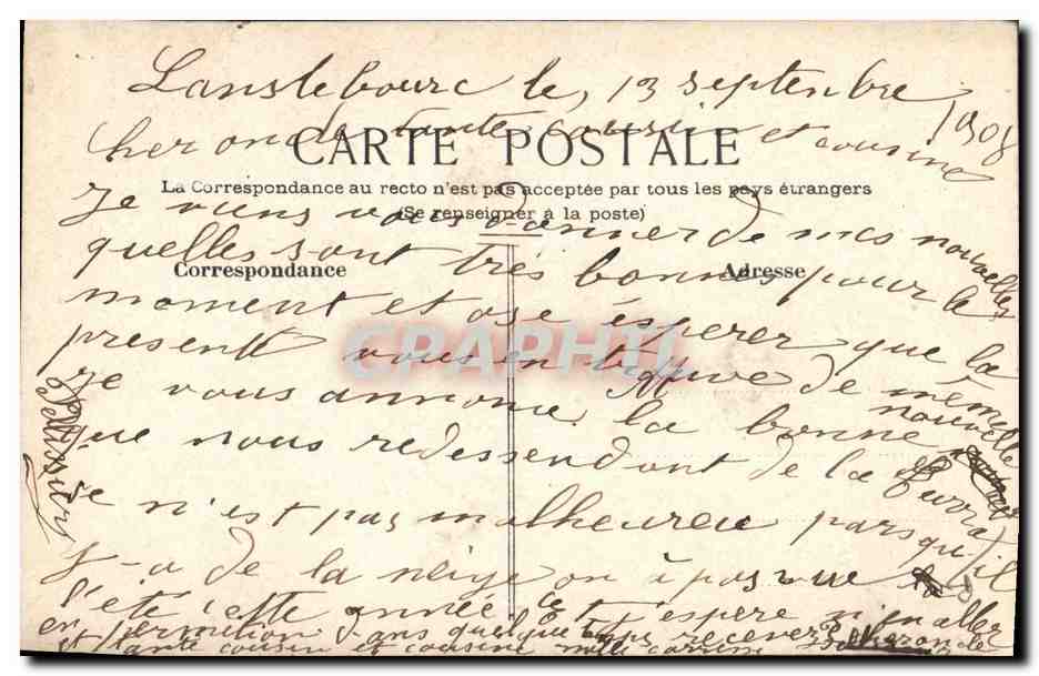 Cartolina d'epoca Fantasia Fiori Secchi — Verso