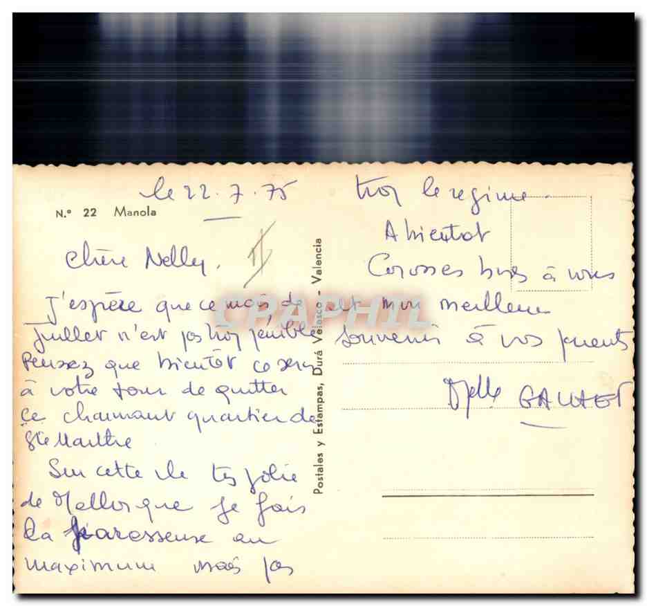 CPA Brodee Fantaisie Femme Danse  — Rückseite