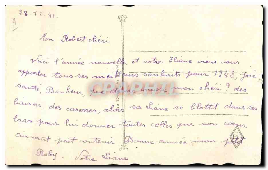 CPA Brodee Fantaisie Femme  — Rückseite