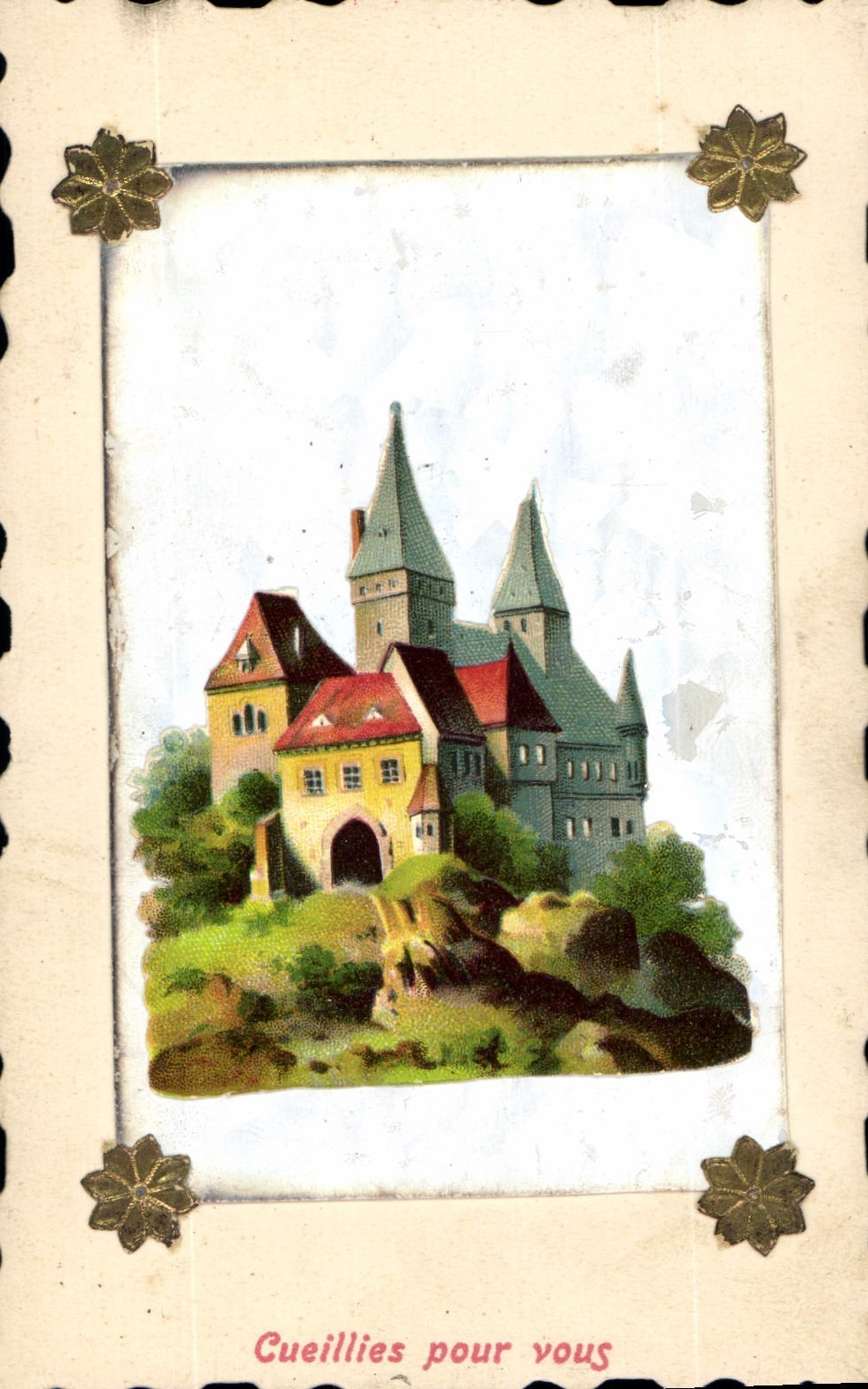 Château — vue décorative — éditeur inconnu, n° de série non visible