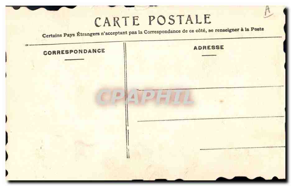 Château — vue décorative — éditeur inconnu, n° de série non visible — Verso