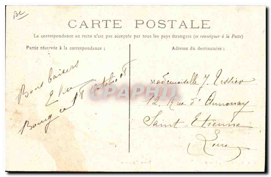 CPA Folklore Noce Bressanne Mariage — Verso