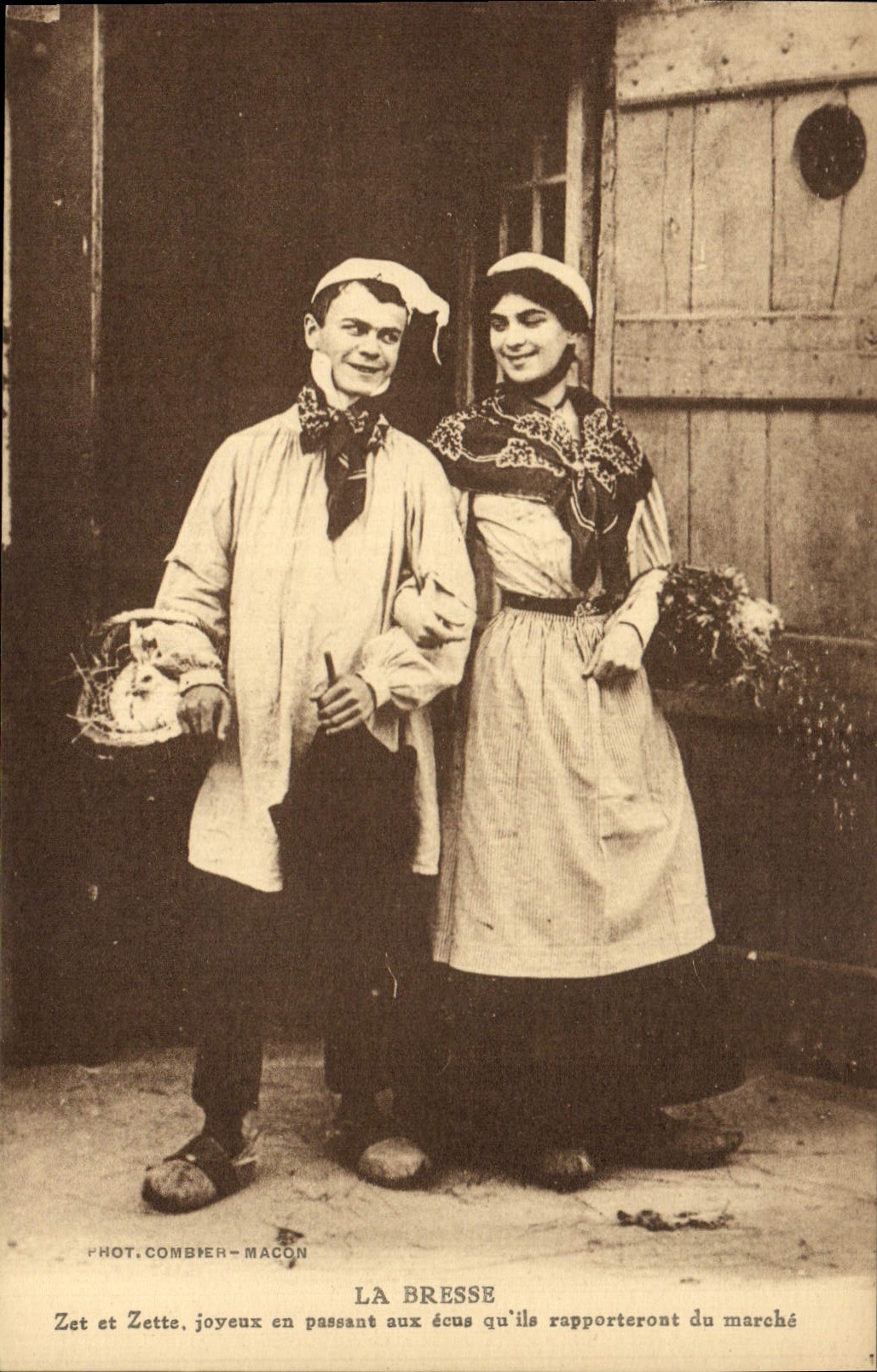 CPA Folklore La Bresse Zet et Zette