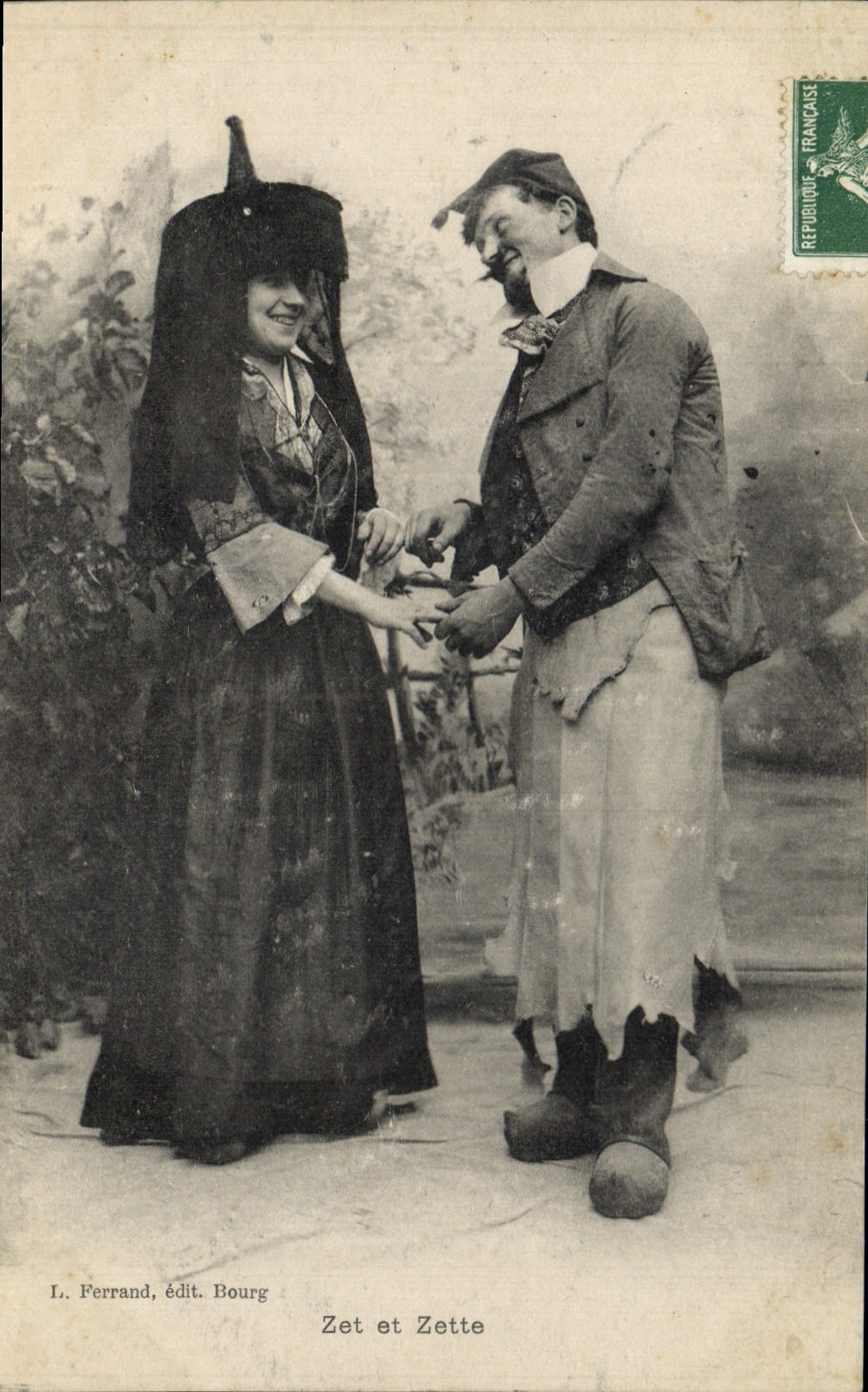 CPA Folklore Zet et Zette
