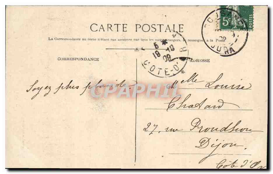 CPA Folklore Zet et Zette — Verso