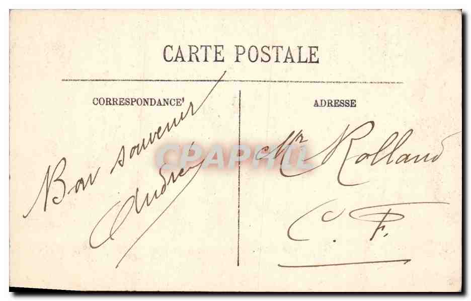 CPA Folklore Types Bressans La declaration repoussee — Verso