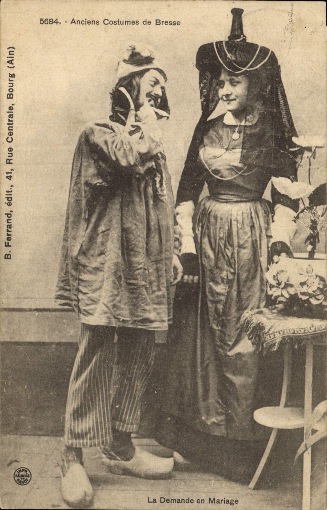 CPA Folklore Anciens costumes de Bresse