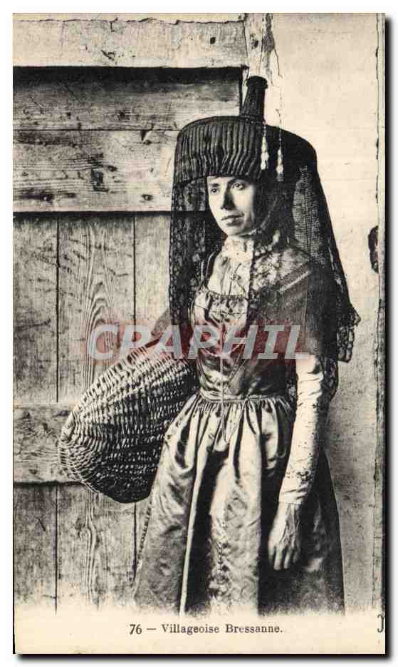 CPA Folklore Villageoise Bressanne