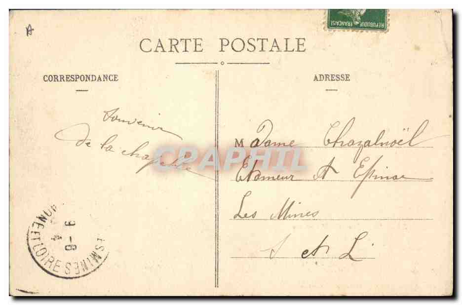 CPA Folklore Sourire du Morvan La rosiere — Verso