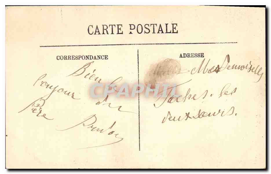CPA Folklore Bresse — Verso