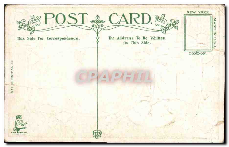 CPA Fantaisie Fleurs Cloches  — Verso