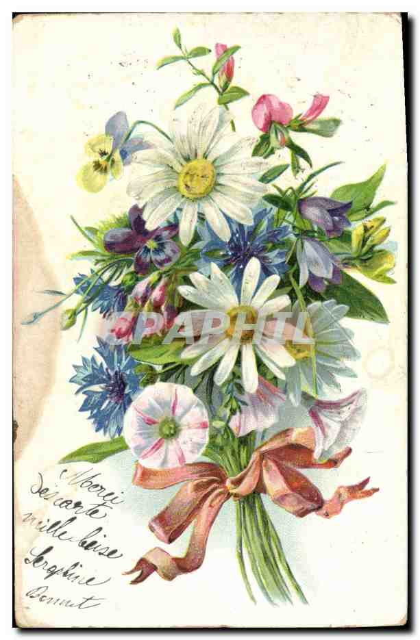 CPA Fantaisie Fleurs 