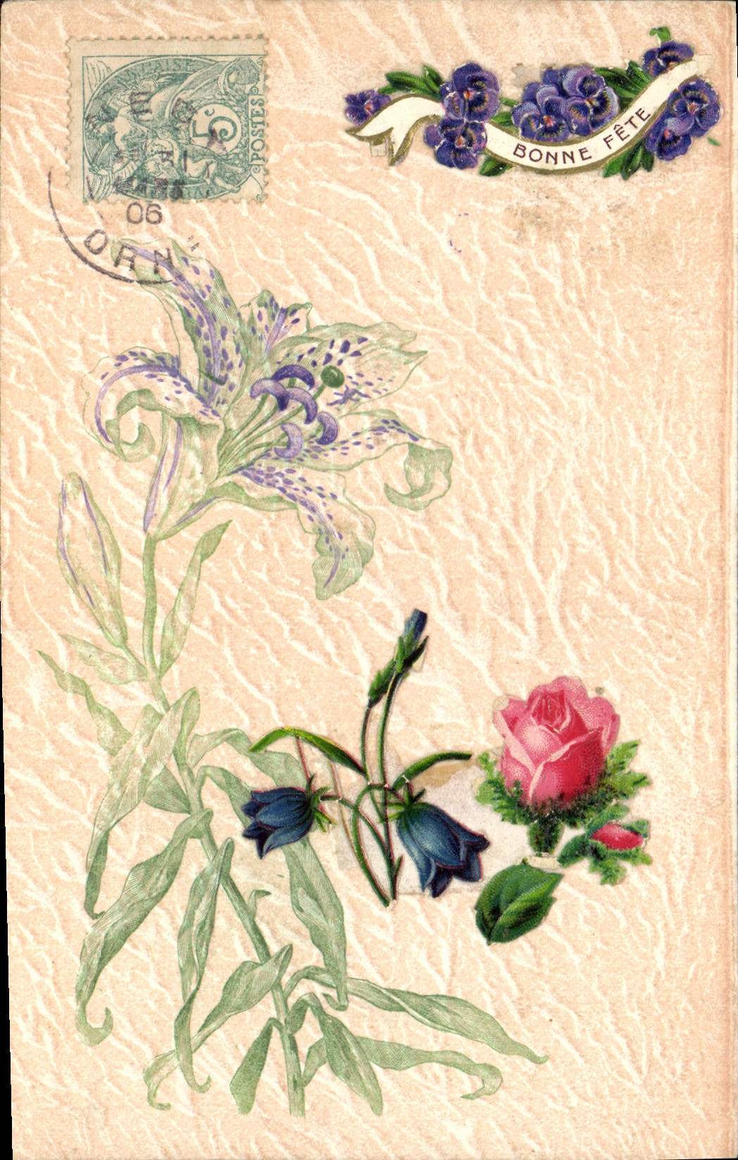 CPA Fantaisie Fleurs 