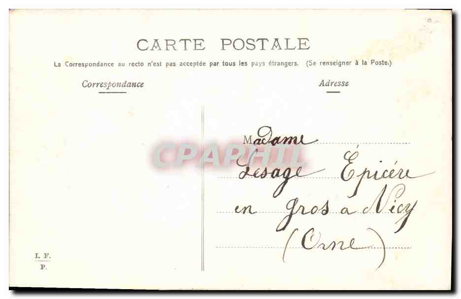 CPA Fantaisie Fleurs  — Rückseite