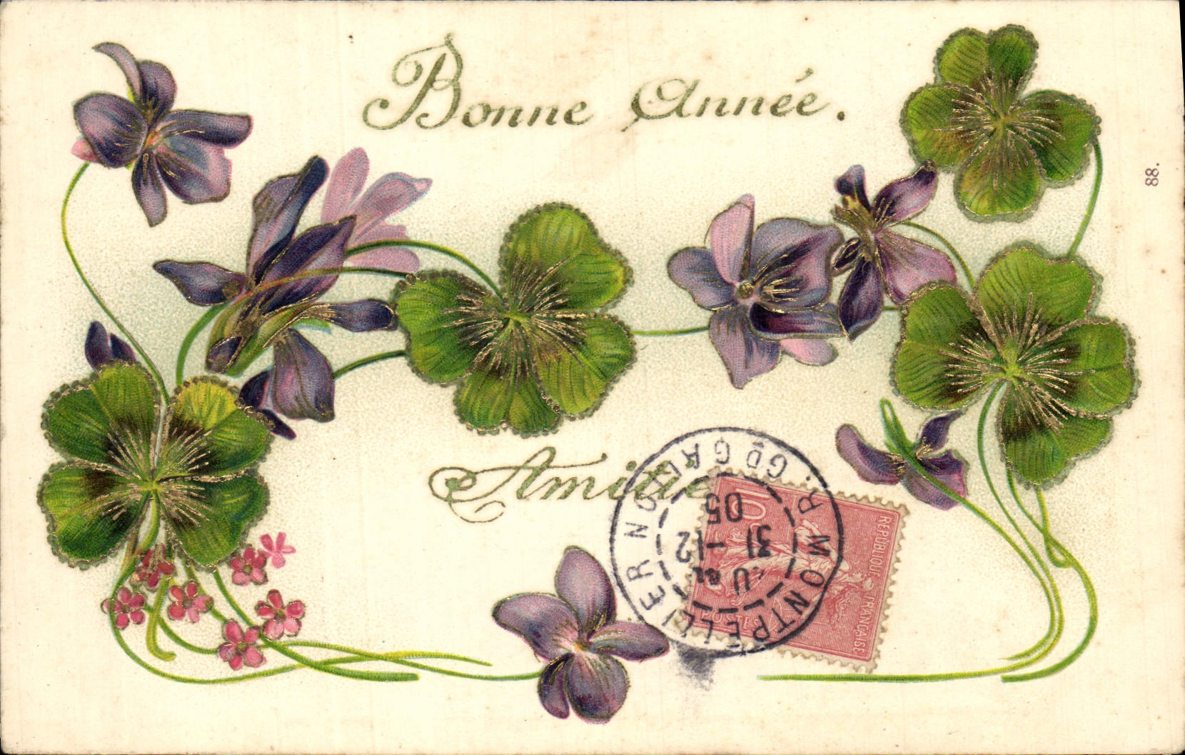 CPA Fantaisie Fleurs 