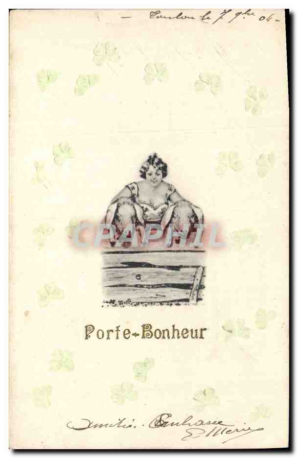 CPA Fantaisie Fleurs Femme Cochon Porc 