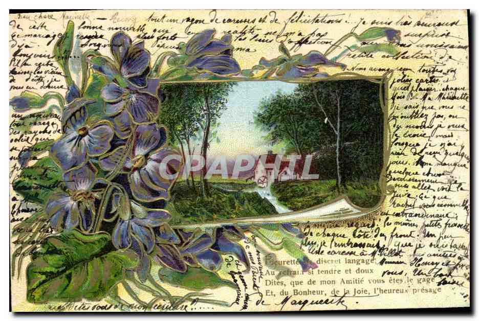 CPA Fantaisie Fleurs 
