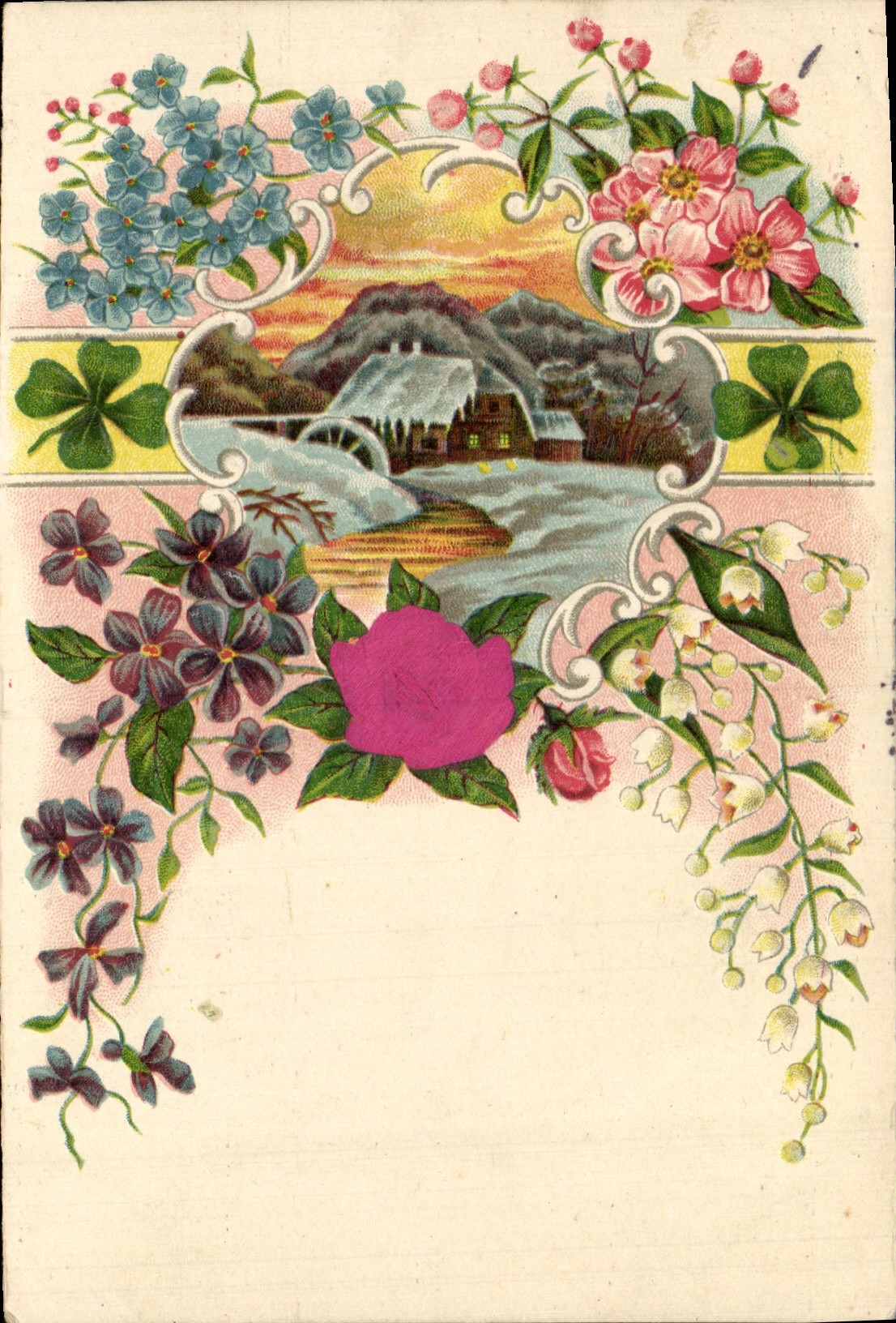 CPA Fantaisie Fleurs 