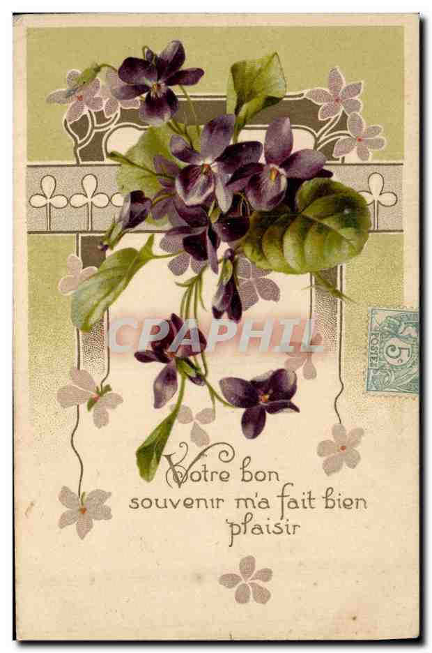 CPA Fantaisie Fleurs 