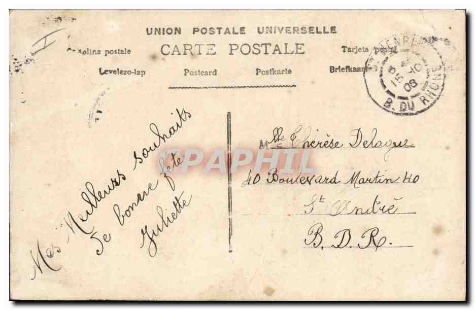 CPA Tennis Enfant — Verso