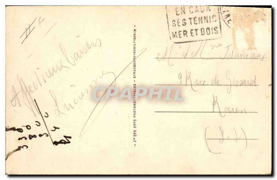SAINT-VALERY-en-CAUX — Les tennis — éditeur CPA 223 — Reverso