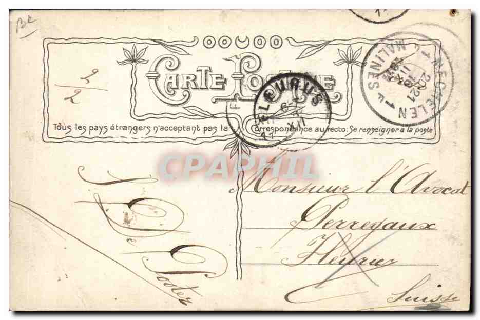 CPA Puzzle Napoleon 1er  — Back