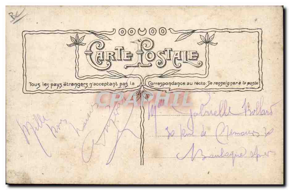 CPA Puzzle Napoleon 1er  — Verso