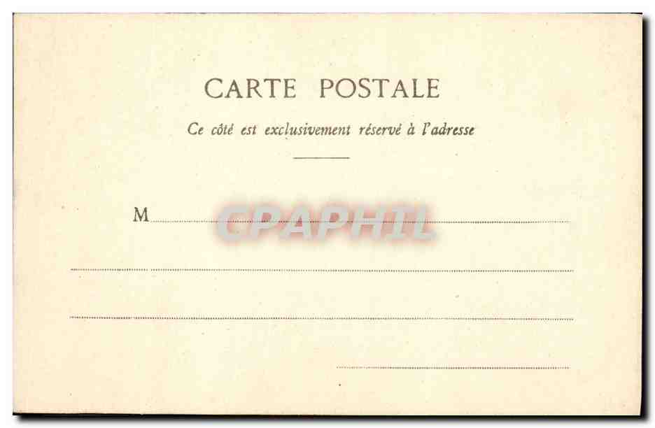 CPA Puzzle Cathedrale Chartres  — Rückseite