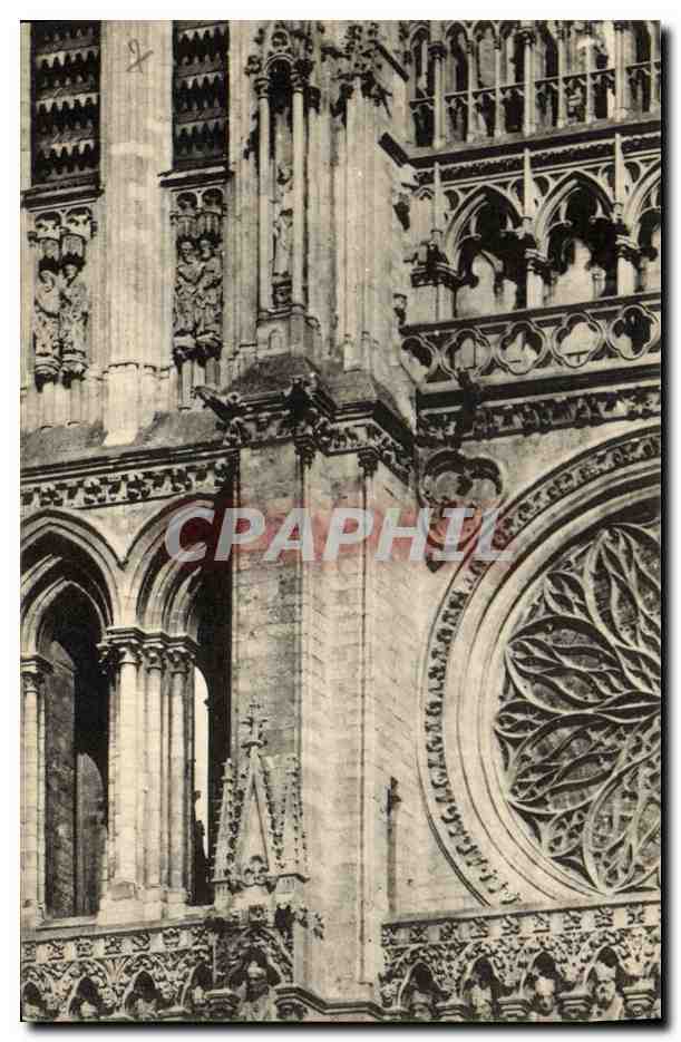 CPA Puzzle Cathedrale Chartres 
